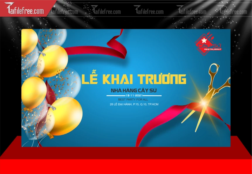 Mẫu Phông Nền Tưng Bừng Khai Trương_TT172