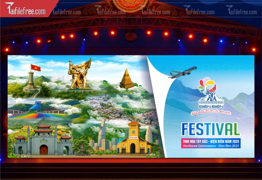 Phông Sân Khấu Lễ Hội Festival Điện Biên Năm 2025_TT172