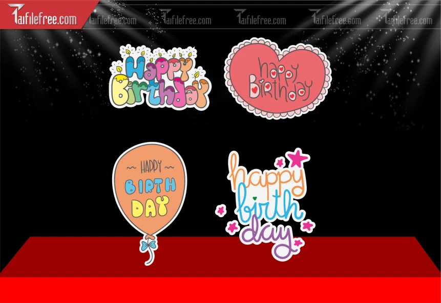 Mẫu Hashtag Trang Trí Sinh Nhật _TT193