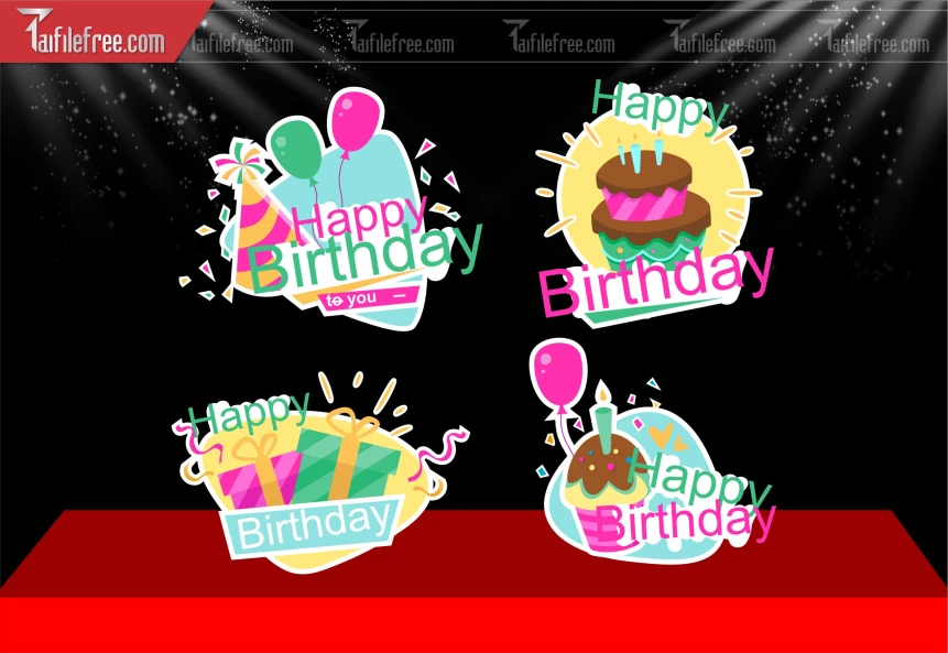 Mẫu Hashtag Trang Trí Sinh Nhật _TT194