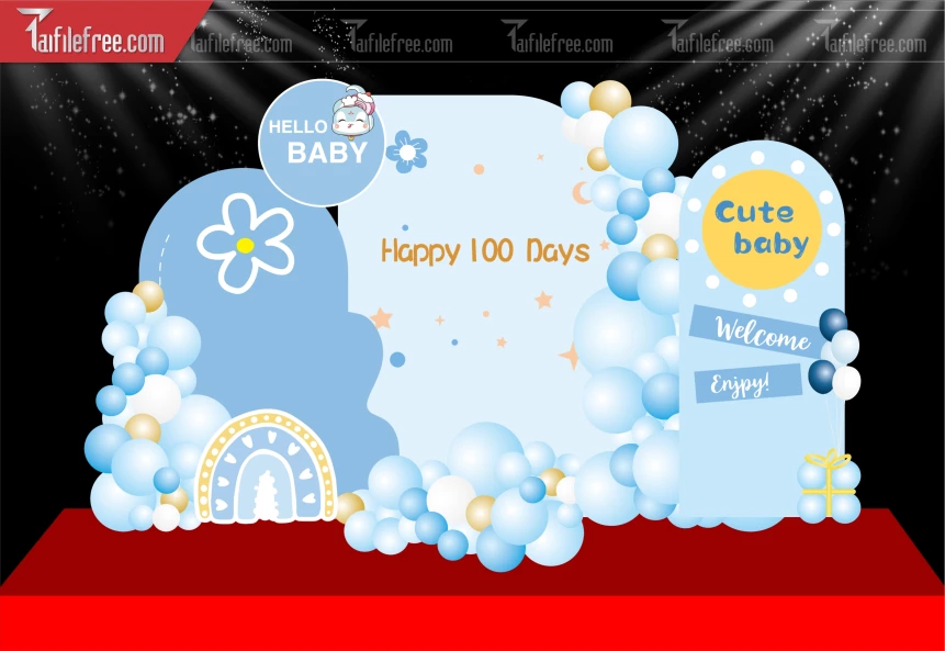 Mẫu Background Nền Sân Khấu Sinh Nhật Đẹp_TT194