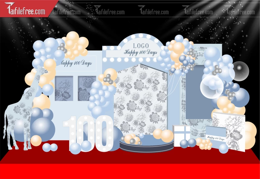 Mẫu Background Nền Sân Khấu Sinh Nhật Đẹp_TT196