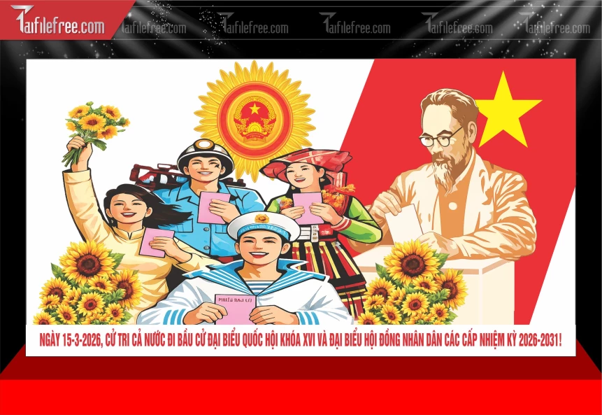 Mẫu Phông Nền Bầu Cử_TT208