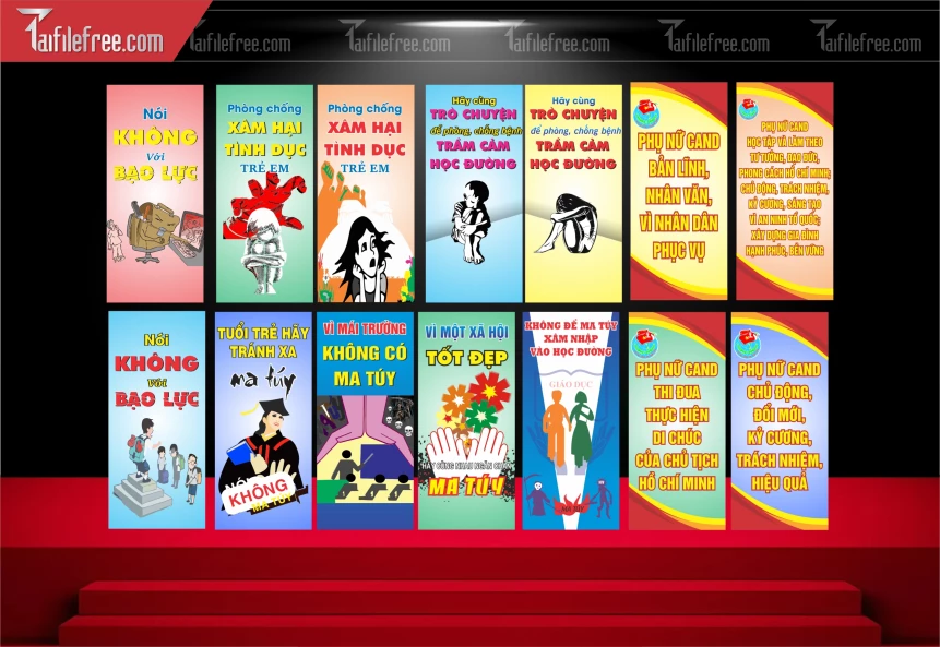 Phướn Thả Tuyên Truyền Phòng Chống Tệ Nạn Xã Hội, Nói Không Với Ma Túy TTH35