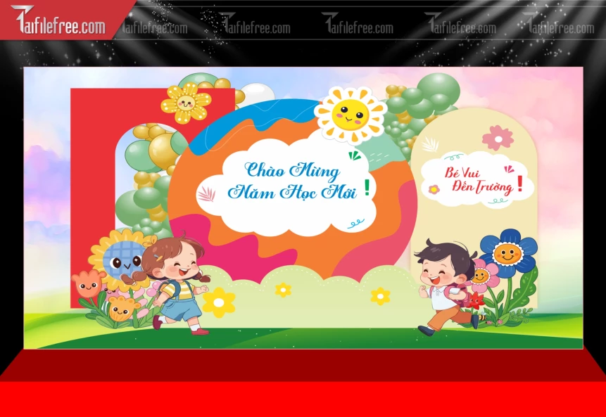 Mẫu Phông Nền Chào Năm Học Mới_TTK1213