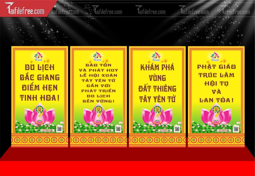 Mẫu Poster Du Lịch Phật Đảng _TTK189