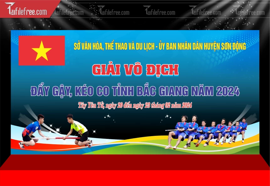 Mẫu Phông Nền Thể Thao Kéo Co Năng Động Ấn Tượng _TTK194