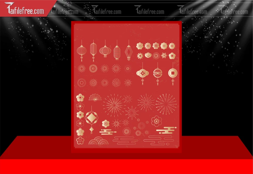 File PNG Bộ Trang Trí Tết Năm 2026 Tết Trang Trí Đẹp_DLT165