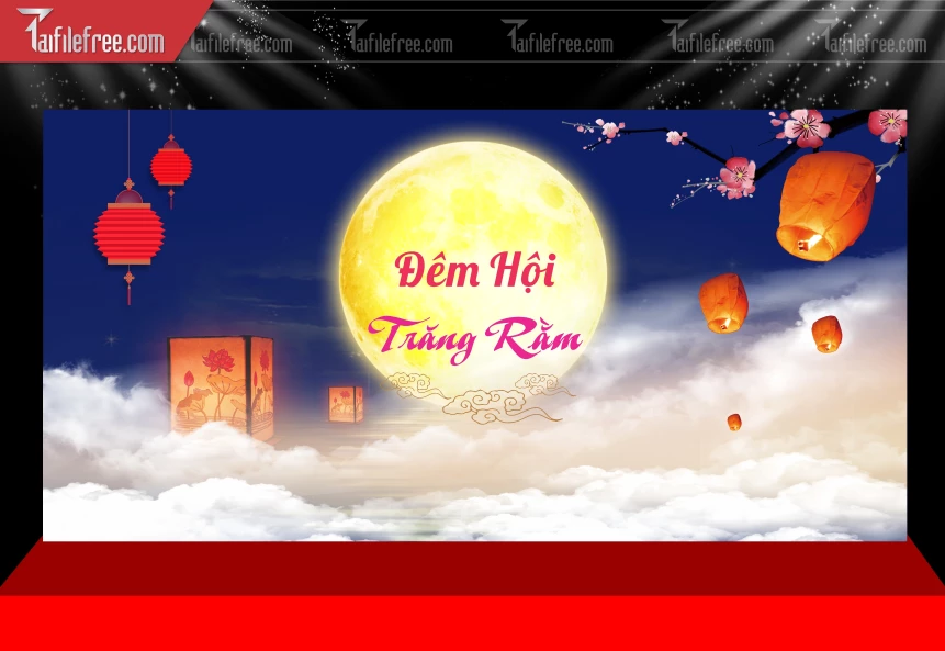 Mẫu Phông Nền Trung Thu Đẹp Mắt Sáng Tạo_TTV323