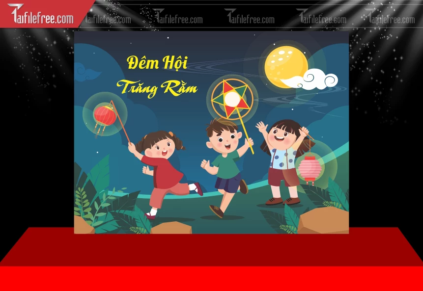 Mẫu Phông Nền Trung Thu Đẹp Mắt Sáng Tạo_TTV324
