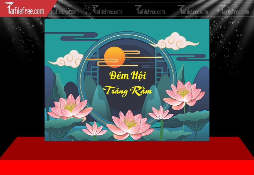 Mẫu Phông Nền Trung Thu Đẹp Mắt Sáng Tạo_TTV325