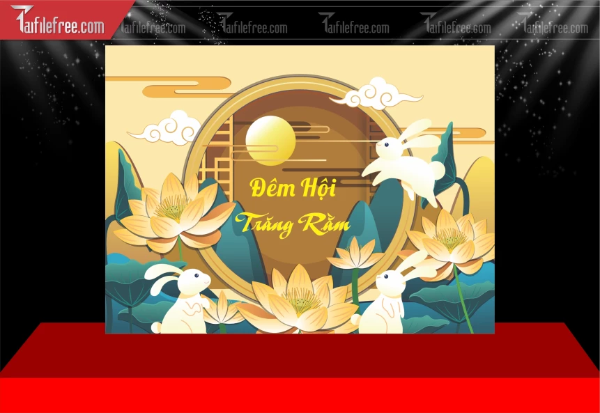 Mẫu Phông Nền Trung Thu Đẹp Mắt Sáng Tạo_TTV326