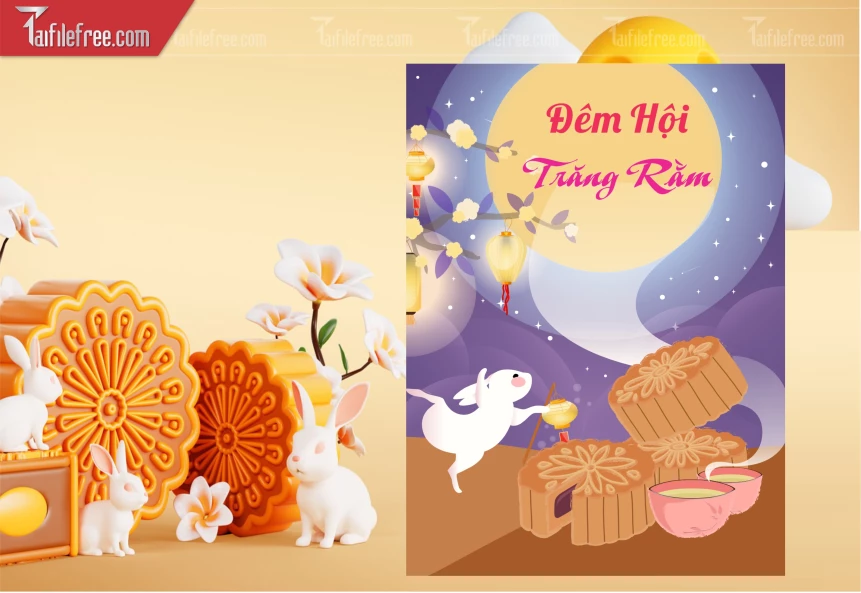 Mẫu Poster Trung Thu Đẹp Mắt Sáng Tạo_TTV331