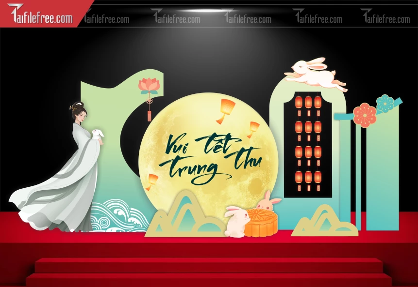 Mẫu Background Trung Thu Đẹp Mắt Sáng Tạo._TTV232