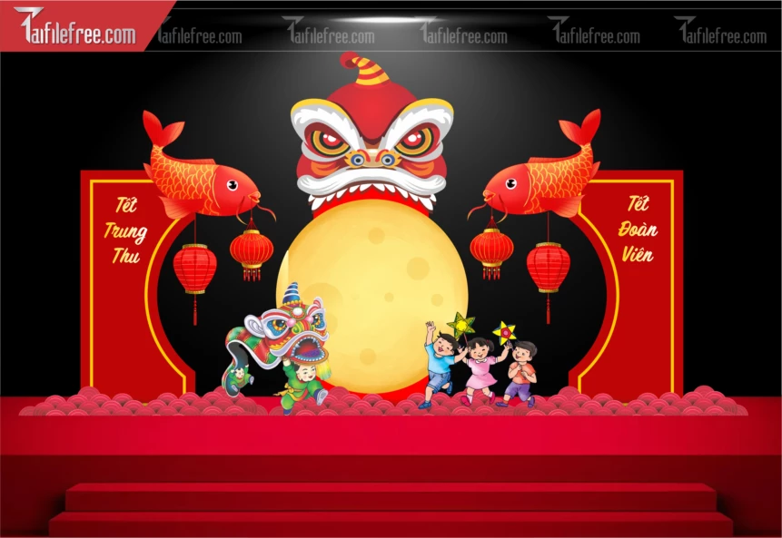 Mẫu Background Trung Thu Đẹp Mắt Sáng Tạo._TTV235