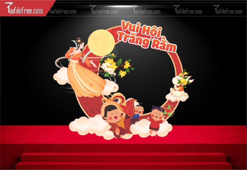 Mẫu Background Trung Thu Đẹp Mắt Sáng Tạo_TTV241