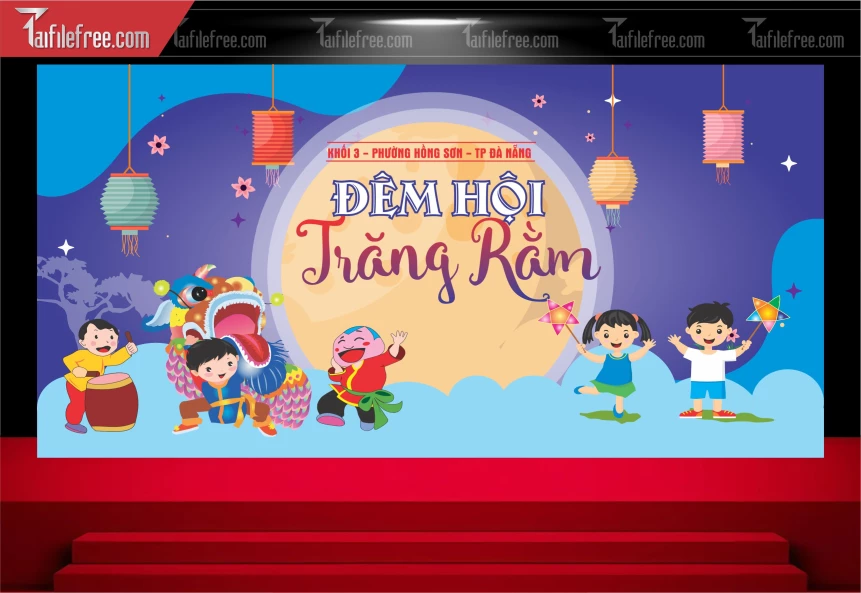 Mẫu Background Trung Thu Đẹp Mắt Sáng Tạo_TTV244