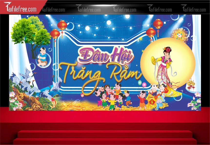 Mẫu Background Trung Thu Đẹp Mắt Sáng Tạo_TTV246