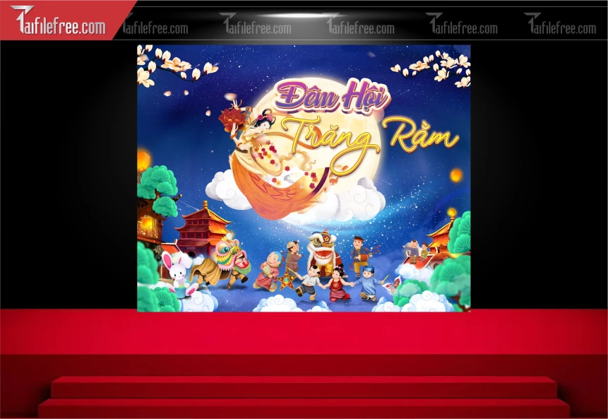 Mẫu Background Trung Thu Đẹp Mắt Sáng Tạo_TTV250