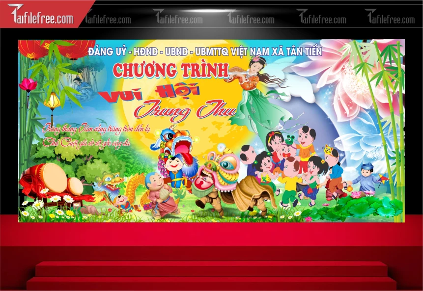 Mẫu Background Trung Thu Đẹp Mắt Sáng Tạo_TTV251