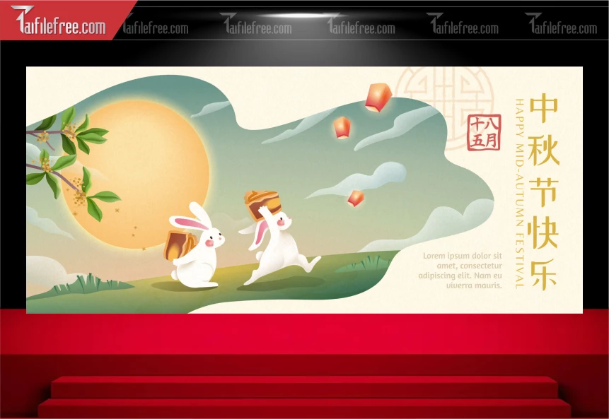 Mẫu Background Trung Thu Đẹp Mắt Sáng Tạo_TTV253