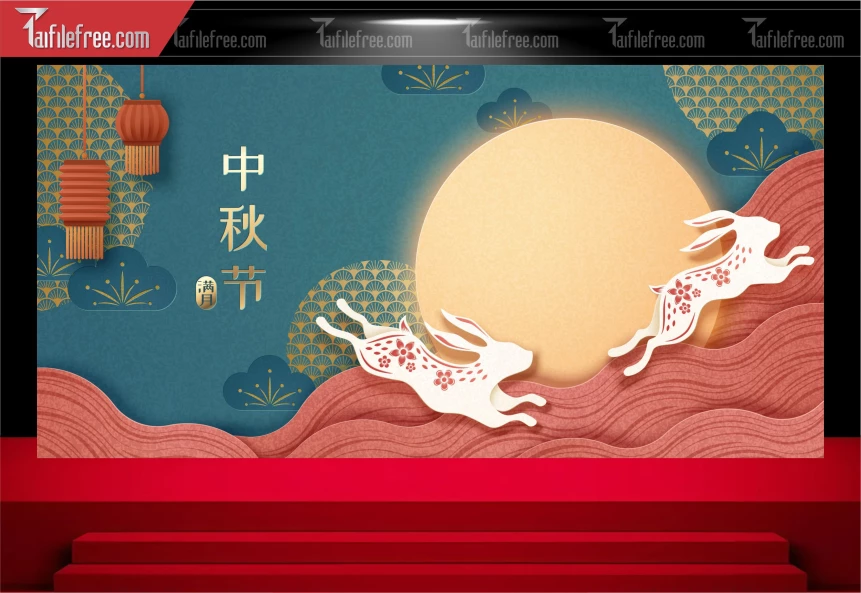 Mẫu Background Trung Thu Đẹp Mắt Sáng Tạo_TTV254