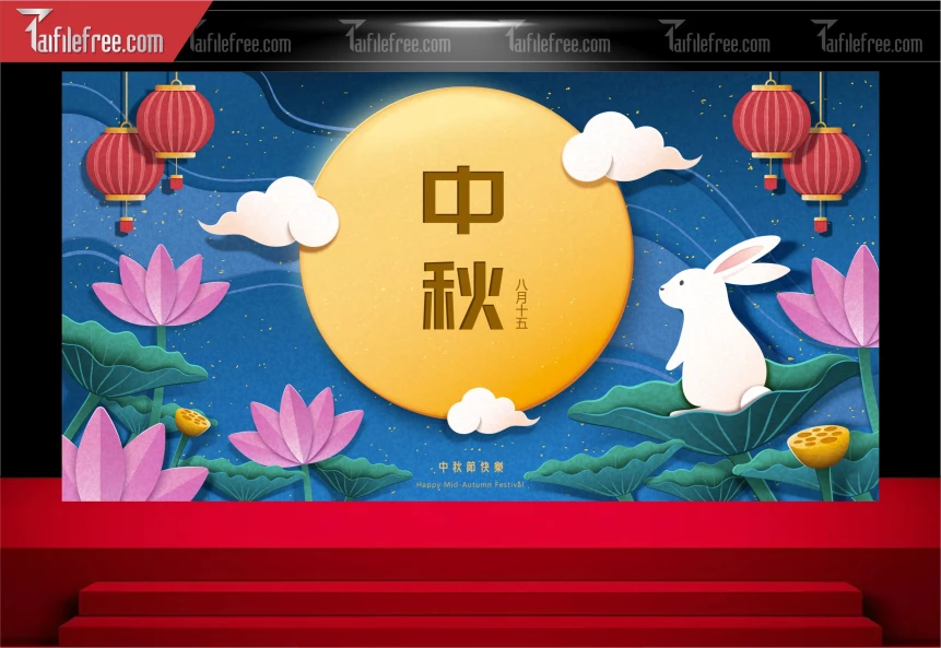 Mẫu Background Trung Thu Đẹp Mắt Sáng Tạo_TTV259