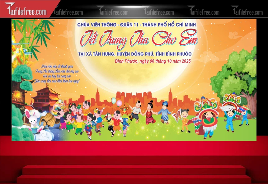 Mẫu Background Trung Thu Đẹp Mắt Sáng Tạo_TTV261