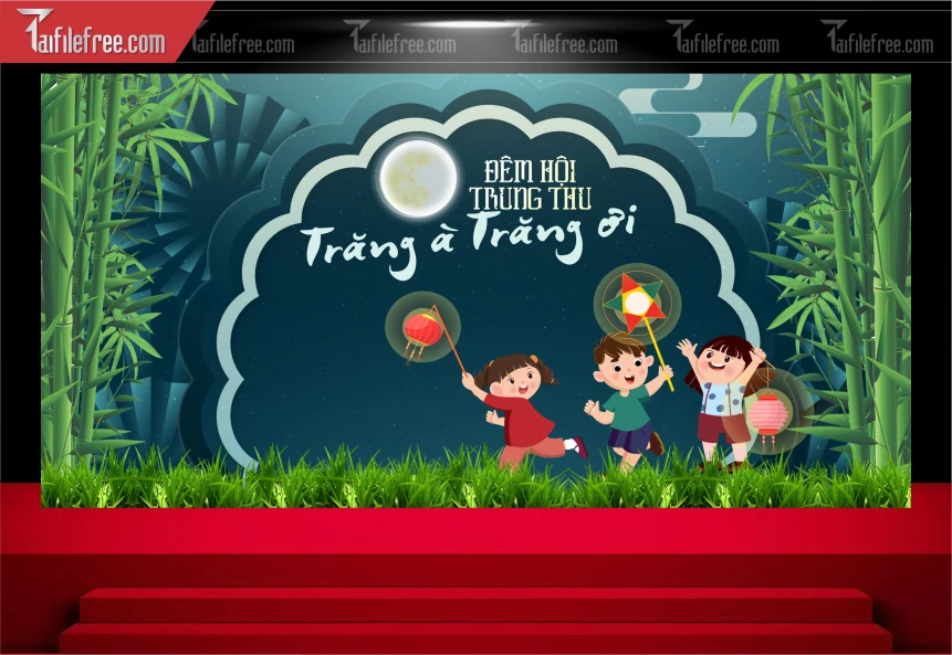 Mẫu Background Trung Thu Đẹp Mắt Sáng Tạo_TTV262
