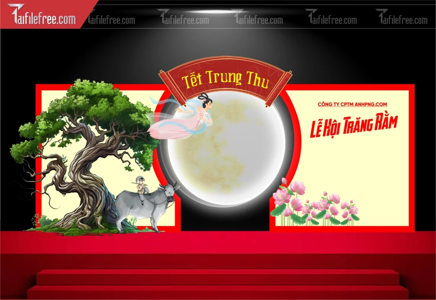 Mẫu Background Trung Thu Đẹp Mắt Sáng Tạo_TTV269