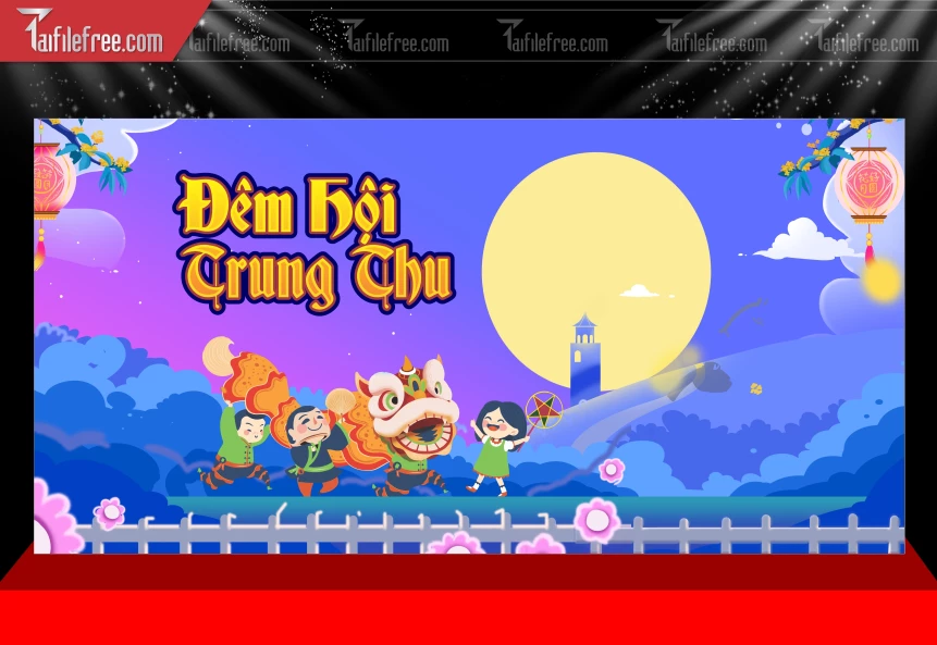 Mẫu Background Trung Thu Đẹp Mắt Sáng Tạo_TTV272