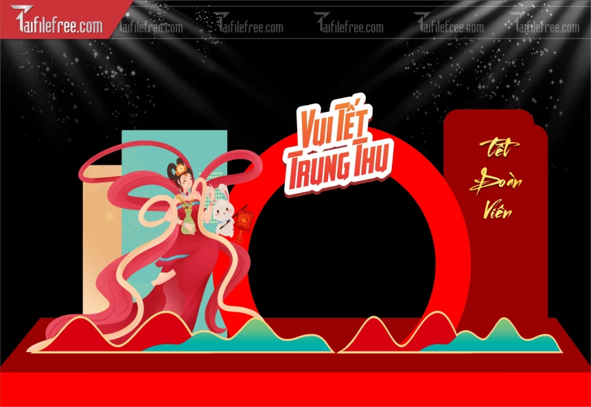 Mẫu Background Trung Thu Đẹp Mắt Sáng Tạo_TTV274