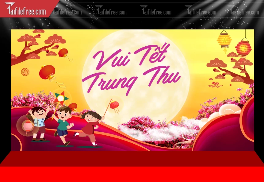 Mẫu Background Trung Thu Đẹp Mắt Sáng Tạo_TTV279