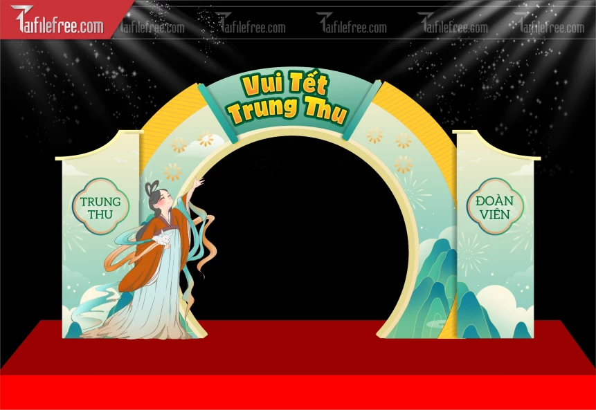 Mẫu Background Trung Thu Đẹp Mắt Sáng Tạo_TTV286