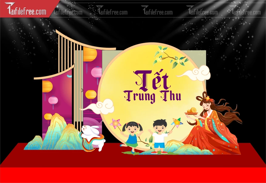 Mẫu Background Trung Thu Đẹp Mắt Sáng Tạo_TTV287