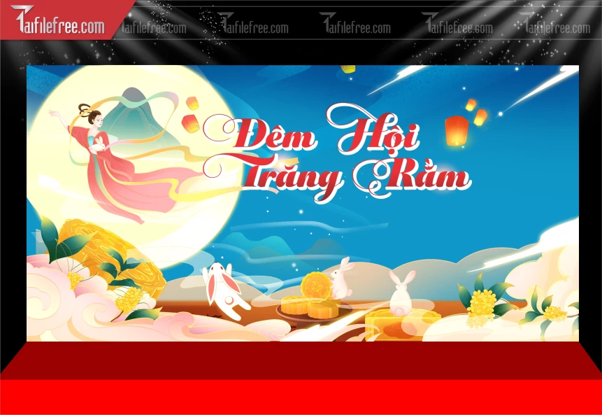 Mẫu Phông Nền Trung Thu Đẹp Mắt Sáng Tạo_TTV292