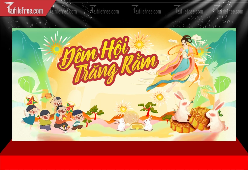 Mẫu Phông Nền Trung Thu Đẹp Mắt Sáng Tạo_TTV293