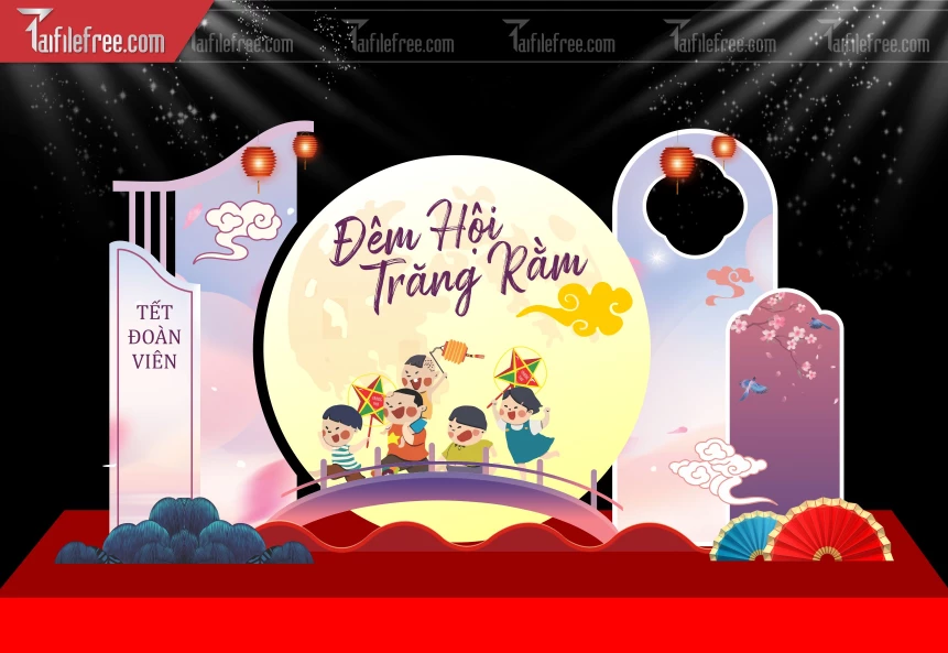 Mẫu Background Trung Thu Đẹp Mắt Sáng Tạo._TTV308