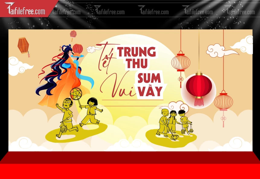 Mẫu Phông Nền Trung Thu Đẹp Mắt Sáng Tạo_TTV296