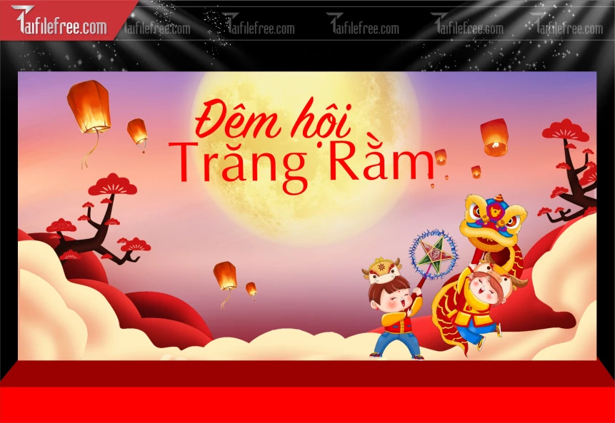 Mẫu Phông Nền Trung Thu Đẹp Mắt Sáng Tạo_TTV297