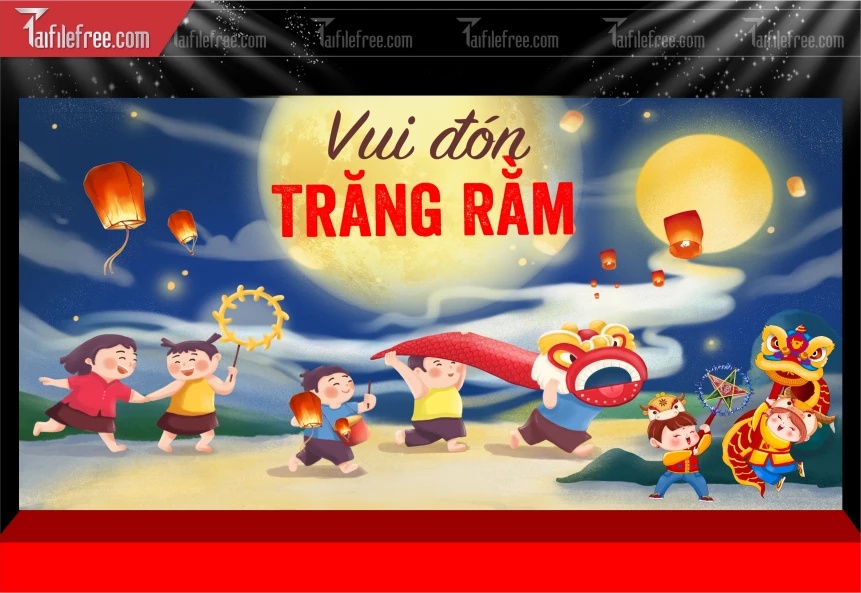 Mẫu Phông Nền Trung Thu Đẹp Mắt Sáng Tạo_TTV298
