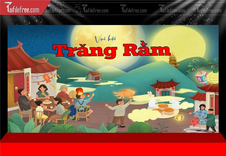 Mẫu Phông Nền Trung Thu Đẹp Mắt Sáng Tạo_TTV299