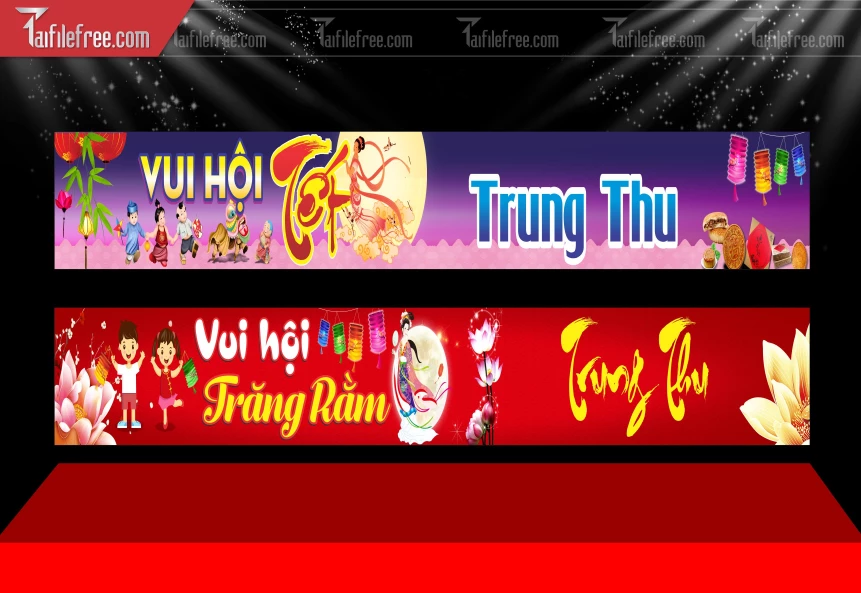 Mẫu Băng Rôn Trung Thu Đẹp Mắt Sáng Tạo._TTV308