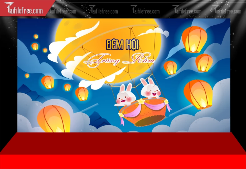 Mẫu Phông Nền Trung Thu Đẹp Mắt Sáng Tạo_TTV319