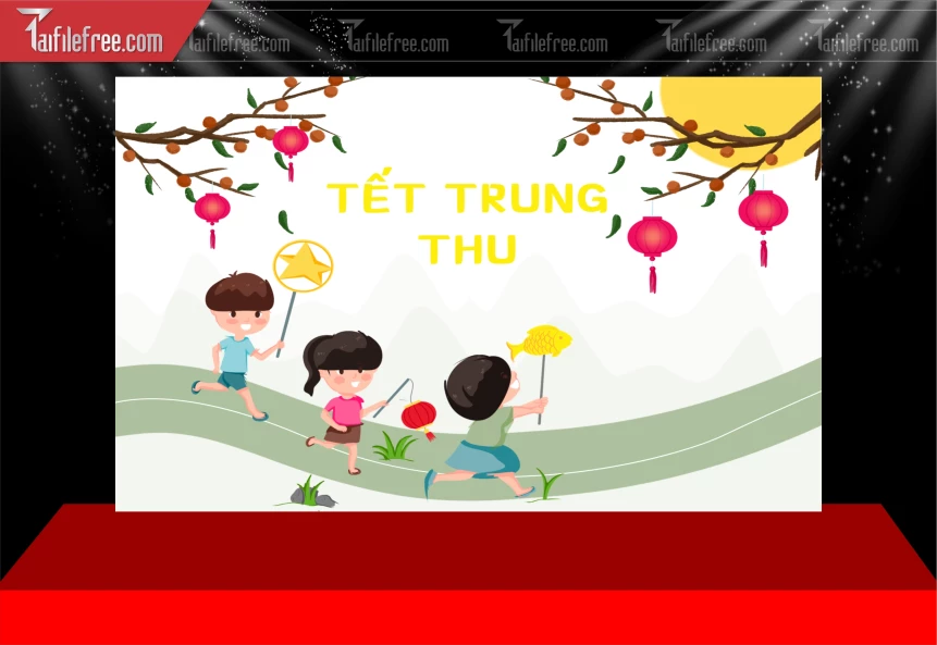 Mẫu Phông Nền Trung Thu Đẹp Mắt Sáng Tạo_TTV321