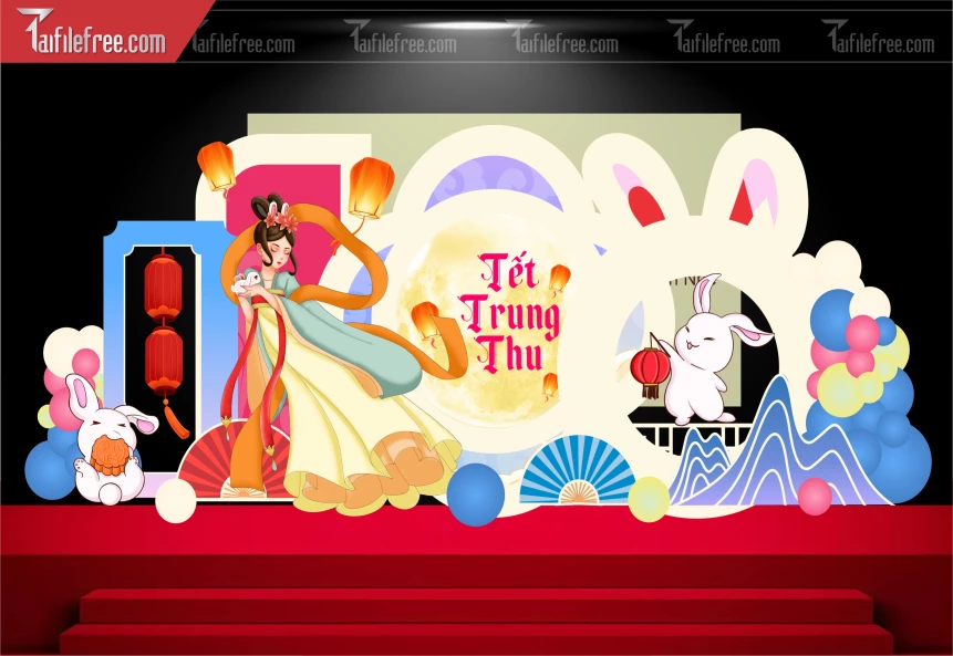 Mẫu Background Trung Thu Đẹp Mắt Sáng Tạo._TTV323
