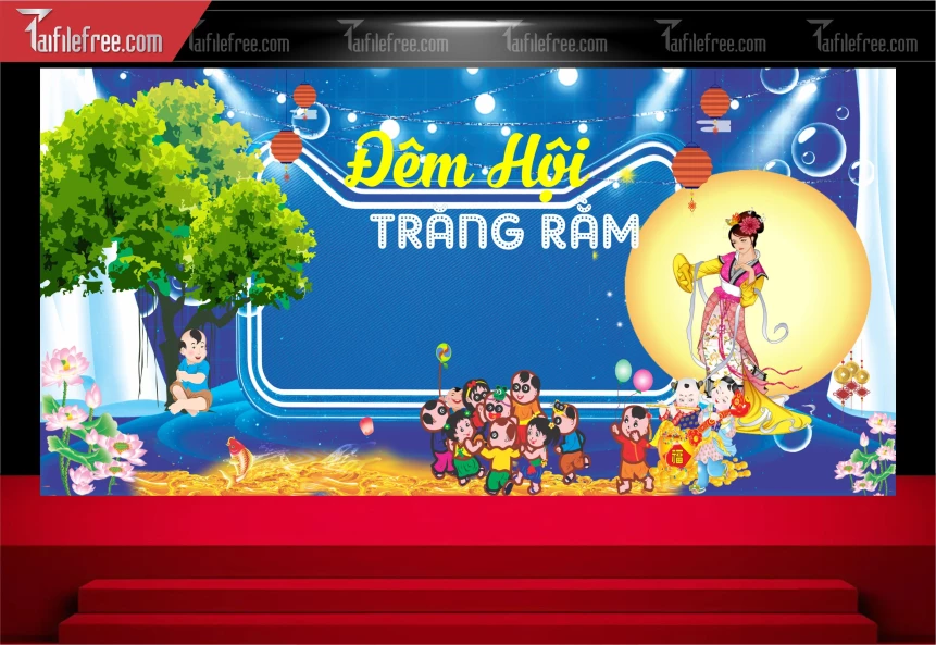 Mẫu Background Trung Thu Đẹp Mắt Sáng Tạo._TTV326