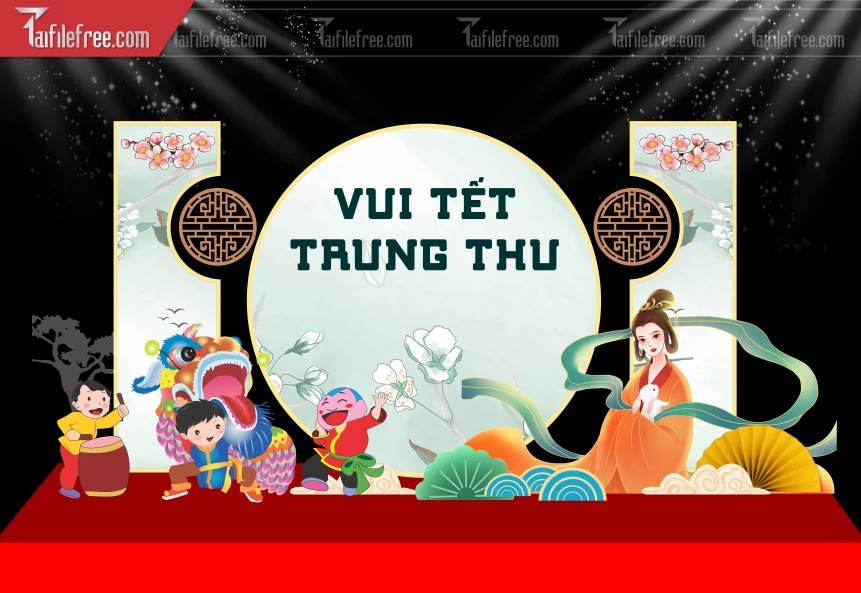 Mẫu Background Trung Thu Đẹp Mắt Sáng Tạo._TTV329