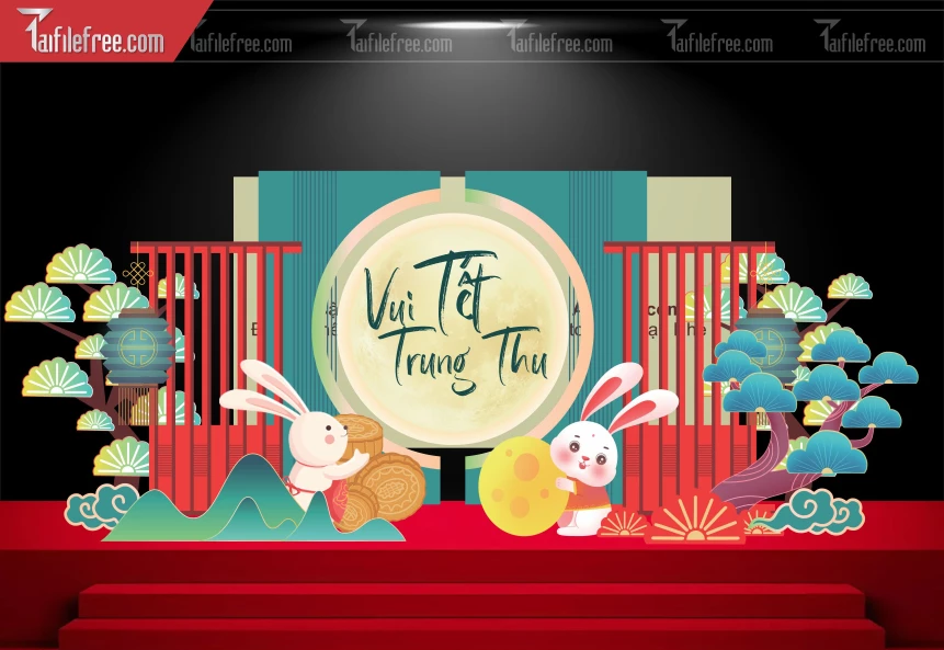 Mẫu Background Trung Thu Đẹp Mắt Sáng Tạo._TTV331