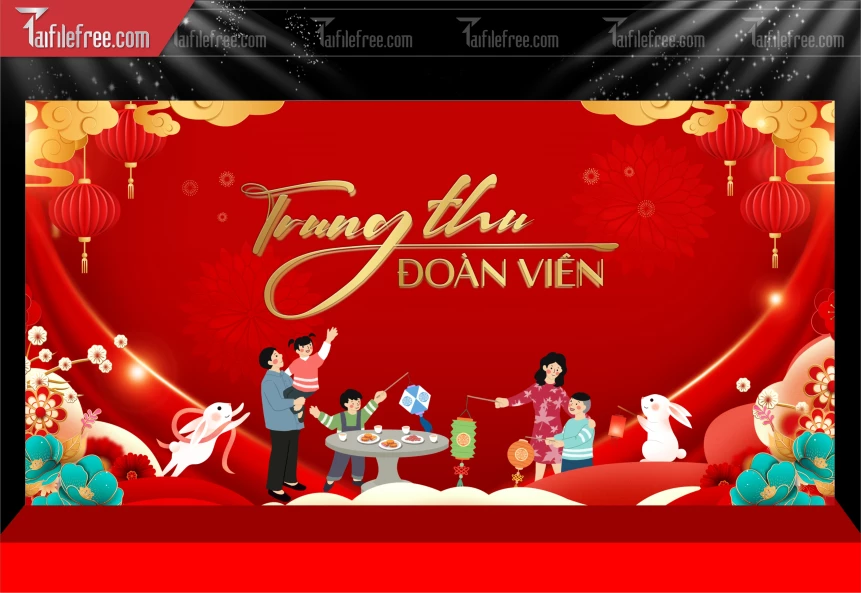 Mẫu Background Trung Thu Đẹp Mắt Sáng Tạo._TTV332